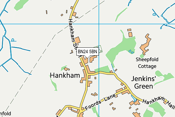 BN24 5BN map - OS VectorMap District (Ordnance Survey)