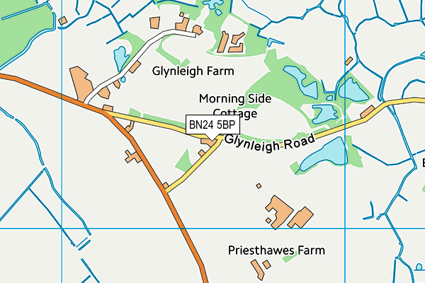 BN24 5BP map - OS VectorMap District (Ordnance Survey)