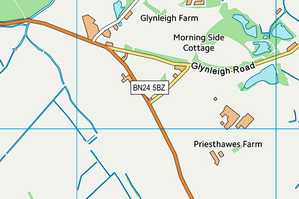 BN24 5BZ map - OS VectorMap District (Ordnance Survey) BN24 5BZ map - OS VectorMap District (Ordnance Survey)