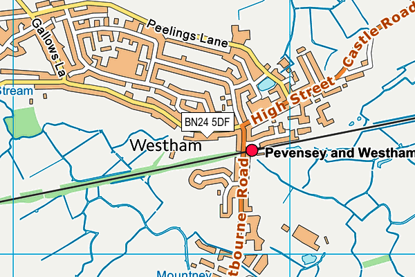 BN24 5DF map - OS VectorMap District (Ordnance Survey) BN24 5DF map - OS VectorMap District (Ordnance Survey)