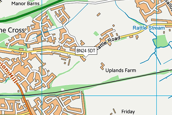 BN24 5DT map - OS VectorMap District (Ordnance Survey) BN24 5DT map - OS VectorMap District (Ordnance Survey)