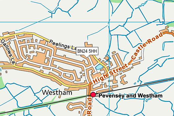 BN24 5HH map - OS VectorMap District (Ordnance Survey) BN24 5HH map - OS VectorMap District (Ordnance Survey)