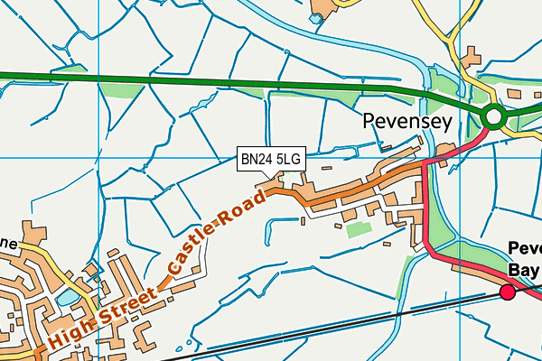 BN24 5LG map - OS VectorMap District (Ordnance Survey) BN24 5LG map - OS VectorMap District (Ordnance Survey)