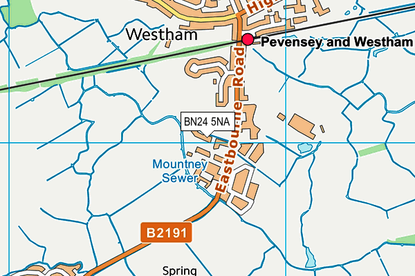 BN24 5NA map - OS VectorMap District (Ordnance Survey) BN24 5NA map - OS VectorMap District (Ordnance Survey)