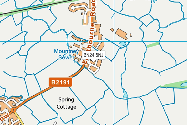 BN24 5NJ map - OS VectorMap District (Ordnance Survey) BN24 5NJ map - OS VectorMap District (Ordnance Survey)
