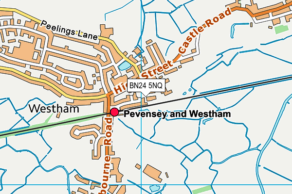 BN24 5NQ map - OS VectorMap District (Ordnance Survey) BN24 5NQ map - OS VectorMap District (Ordnance Survey)