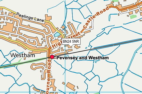 BN24 5NR map - OS VectorMap District (Ordnance Survey) BN24 5NR map - OS VectorMap District (Ordnance Survey)