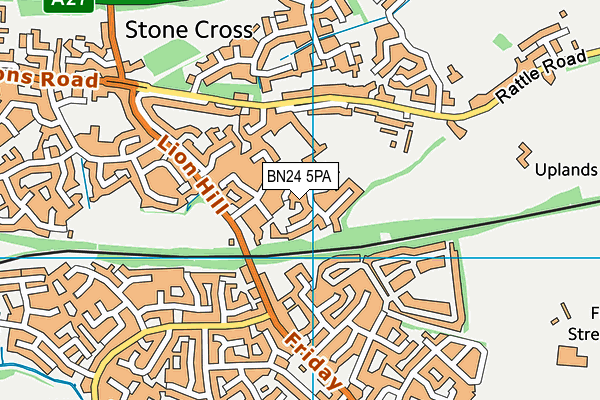 BN24 5PA map - OS VectorMap District (Ordnance Survey) BN24 5PA map - OS VectorMap District (Ordnance Survey)