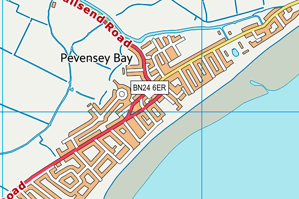 BN24 6ER map - OS VectorMap District (Ordnance Survey)