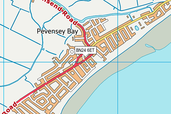 BN24 6ET map - OS VectorMap District (Ordnance Survey) BN24 6ET map - OS VectorMap District (Ordnance Survey)