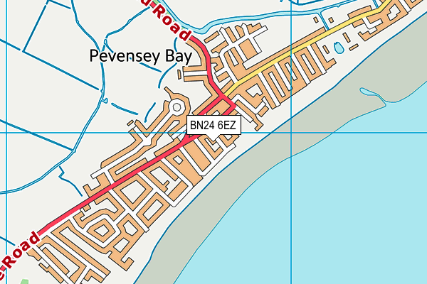 BN24 6EZ map - OS VectorMap District (Ordnance Survey)
