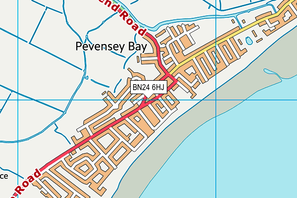BN24 6HJ map - OS VectorMap District (Ordnance Survey)
