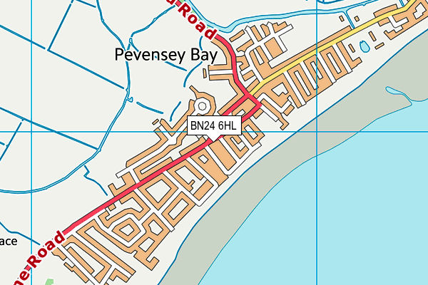 BN24 6HL map - OS VectorMap District (Ordnance Survey)