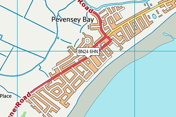 BN24 6HN map - OS VectorMap District (Ordnance Survey)