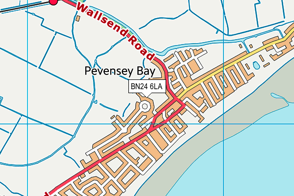 BN24 6LA map - OS VectorMap District (Ordnance Survey)