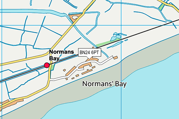 BN24 6PT map - OS VectorMap District (Ordnance Survey) BN24 6PT map - OS VectorMap District (Ordnance Survey)