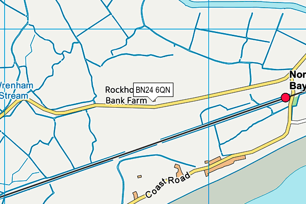 BN24 6QN map - OS VectorMap District (Ordnance Survey)