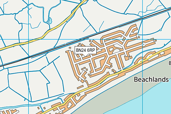 BN24 6RP map - OS VectorMap District (Ordnance Survey) BN24 6RP map - OS VectorMap District (Ordnance Survey)