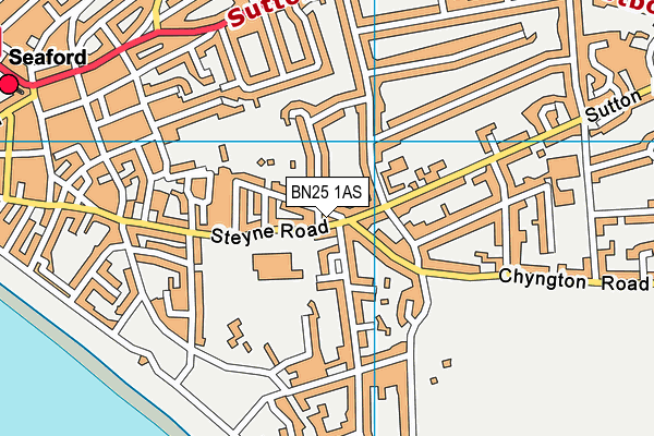 BN25 1AS map - OS VectorMap District (Ordnance Survey) BN25 1AS map - OS VectorMap District (Ordnance Survey)