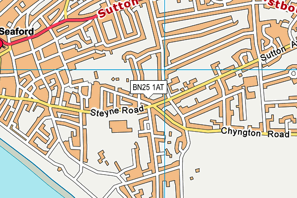 BN25 1AT map - OS VectorMap District (Ordnance Survey) BN25 1AT map - OS VectorMap District (Ordnance Survey)