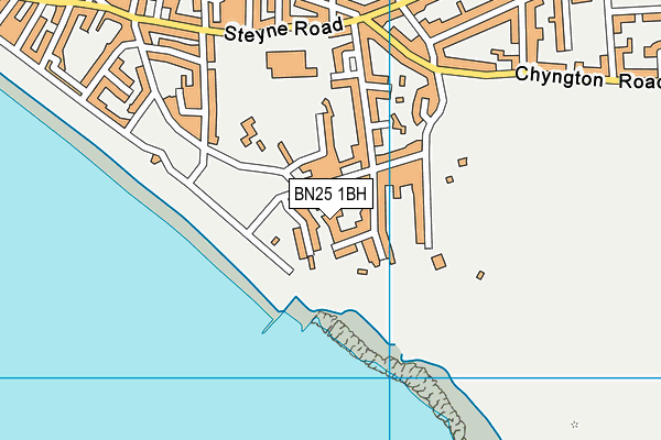 BN25 1BH map - OS VectorMap District (Ordnance Survey) BN25 1BH map - OS VectorMap District (Ordnance Survey)