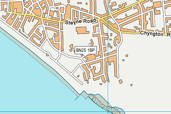 BN25 1BP map - OS VectorMap District (Ordnance Survey) BN25 1BP map - OS VectorMap District (Ordnance Survey)
