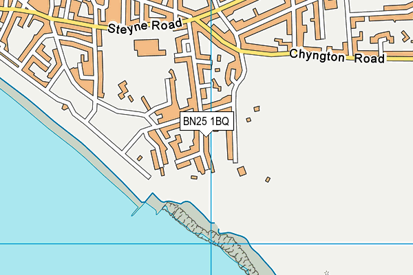 BN25 1BQ map - OS VectorMap District (Ordnance Survey) BN25 1BQ map - OS VectorMap District (Ordnance Survey)