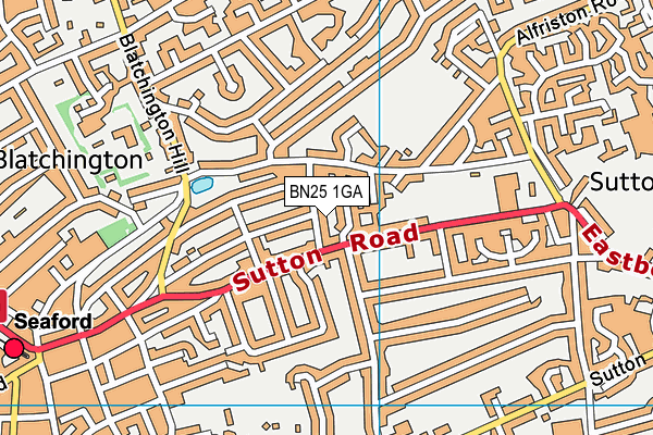 BN25 1GA map - OS VectorMap District (Ordnance Survey) BN25 1GA map - OS VectorMap District (Ordnance Survey)