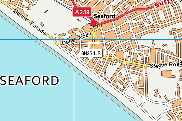 BN25 1JR map - OS VectorMap District (Ordnance Survey) BN25 1JR map - OS VectorMap District (Ordnance Survey)