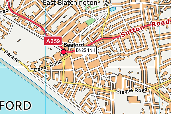 BN25 1NH map - OS VectorMap District (Ordnance Survey) BN25 1NH map - OS VectorMap District (Ordnance Survey)