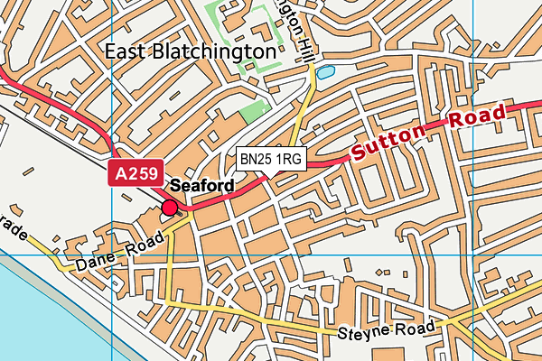 BN25 1RG map - OS VectorMap District (Ordnance Survey) BN25 1RG map - OS VectorMap District (Ordnance Survey)