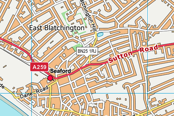 BN25 1RJ map - OS VectorMap District (Ordnance Survey) BN25 1RJ map - OS VectorMap District (Ordnance Survey)