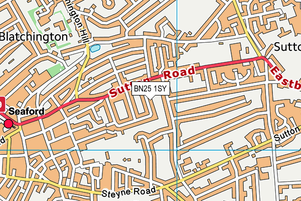 BN25 1SY map - OS VectorMap District (Ordnance Survey) BN25 1SY map - OS VectorMap District (Ordnance Survey)