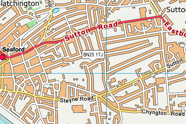 BN25 1TJ map - OS VectorMap District (Ordnance Survey) BN25 1TJ map - OS VectorMap District (Ordnance Survey)