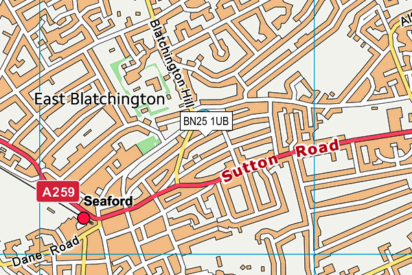 BN25 1UB map - OS VectorMap District (Ordnance Survey) BN25 1UB map - OS VectorMap District (Ordnance Survey)