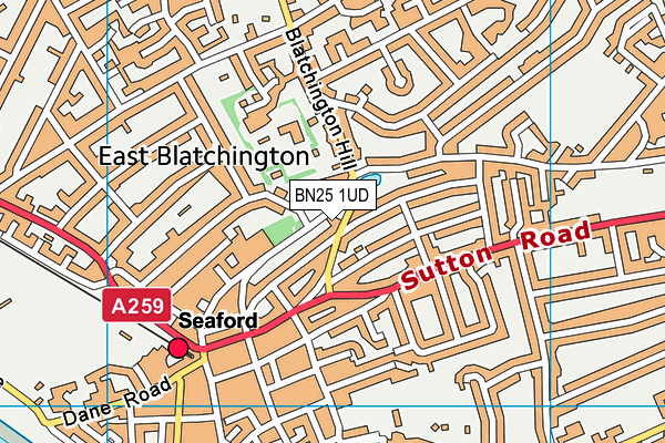 BN25 1UD map - OS VectorMap District (Ordnance Survey) BN25 1UD map - OS VectorMap District (Ordnance Survey)
