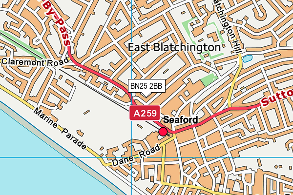 BN25 2BB map - OS VectorMap District (Ordnance Survey) BN25 2BB map - OS VectorMap District (Ordnance Survey)
