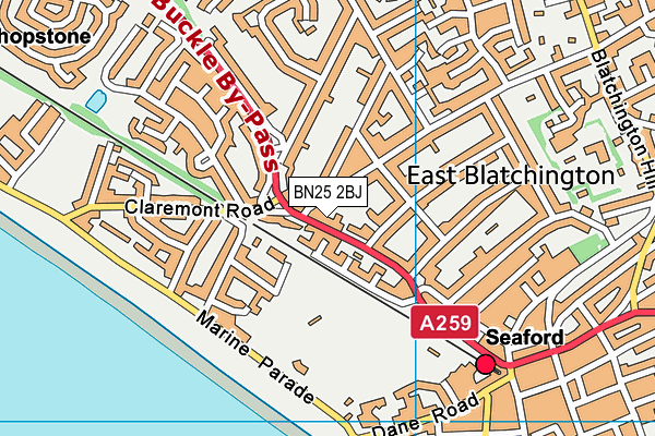 BN25 2BJ map - OS VectorMap District (Ordnance Survey) BN25 2BJ map - OS VectorMap District (Ordnance Survey)