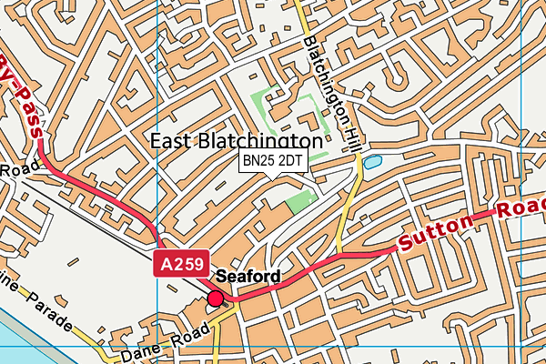 BN25 2DT map - OS VectorMap District (Ordnance Survey) BN25 2DT map - OS VectorMap District (Ordnance Survey)