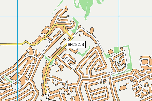 BN25 2JB map - OS VectorMap District (Ordnance Survey) BN25 2JB map - OS VectorMap District (Ordnance Survey)
