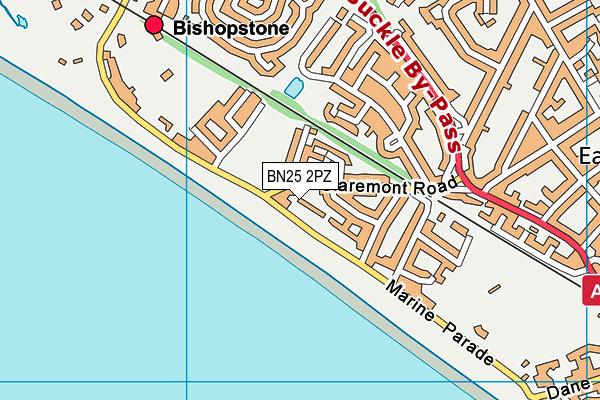 BN25 2PZ map - OS VectorMap District (Ordnance Survey) BN25 2PZ map - OS VectorMap District (Ordnance Survey)