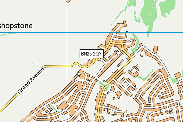 BN25 2QY map - OS VectorMap District (Ordnance Survey) BN25 2QY map - OS VectorMap District (Ordnance Survey)