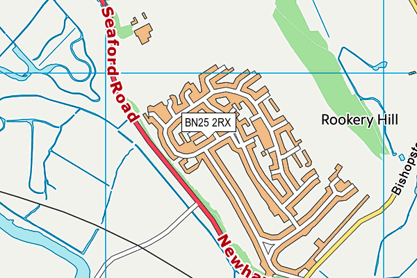 BN25 2RX map - OS VectorMap District (Ordnance Survey) BN25 2RX map - OS VectorMap District (Ordnance Survey)