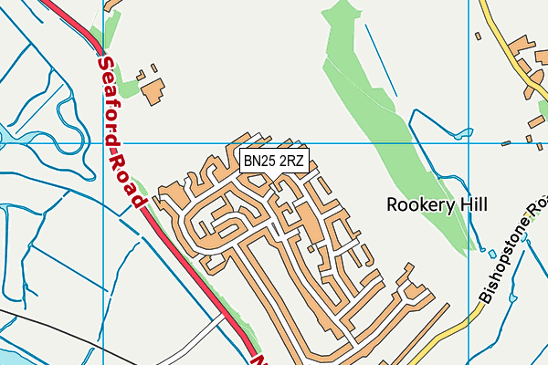 BN25 2RZ map - OS VectorMap District (Ordnance Survey) BN25 2RZ map - OS VectorMap District (Ordnance Survey)