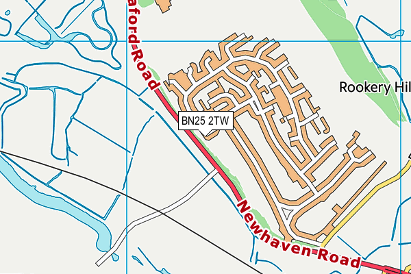 BN25 2TW map - OS VectorMap District (Ordnance Survey) BN25 2TW map - OS VectorMap District (Ordnance Survey)