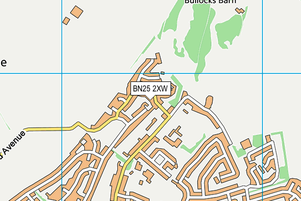 BN25 2XW map - OS VectorMap District (Ordnance Survey) BN25 2XW map - OS VectorMap District (Ordnance Survey)