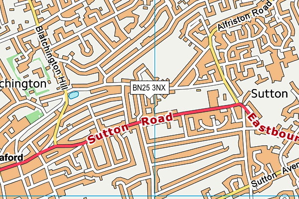 BN25 3NX map - OS VectorMap District (Ordnance Survey) BN25 3NX map - OS VectorMap District (Ordnance Survey)