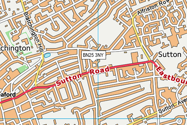 BN25 3NY map - OS VectorMap District (Ordnance Survey) BN25 3NY map - OS VectorMap District (Ordnance Survey)