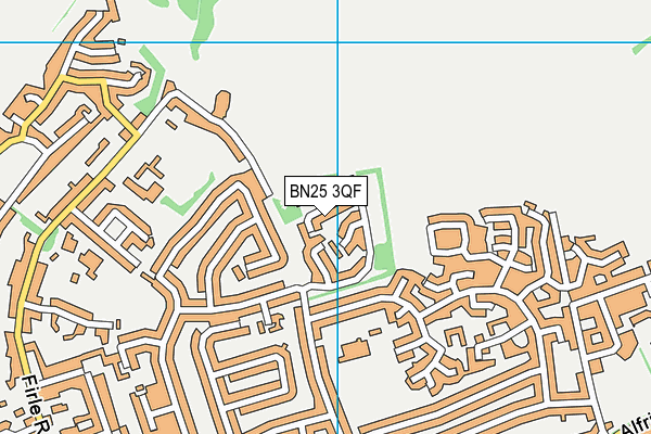 BN25 3QF map - OS VectorMap District (Ordnance Survey) BN25 3QF map - OS VectorMap District (Ordnance Survey)