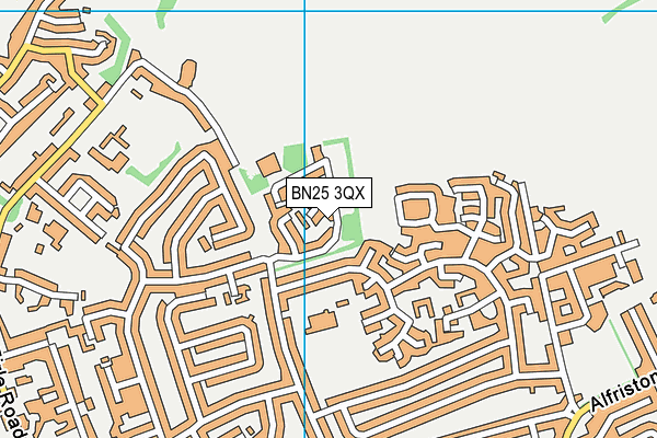 BN25 3QX map - OS VectorMap District (Ordnance Survey) BN25 3QX map - OS VectorMap District (Ordnance Survey)